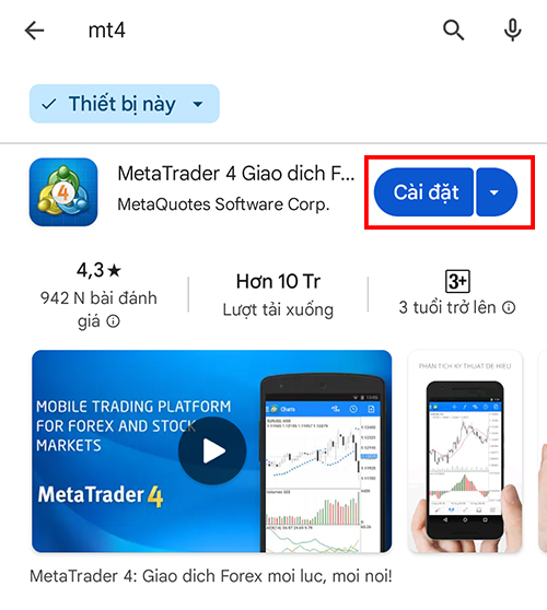 Cài đặt MT4