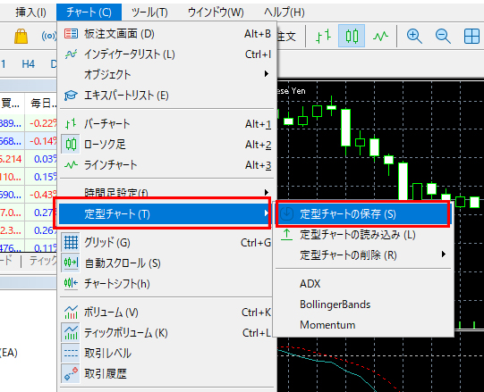 テンプレートの保存方法