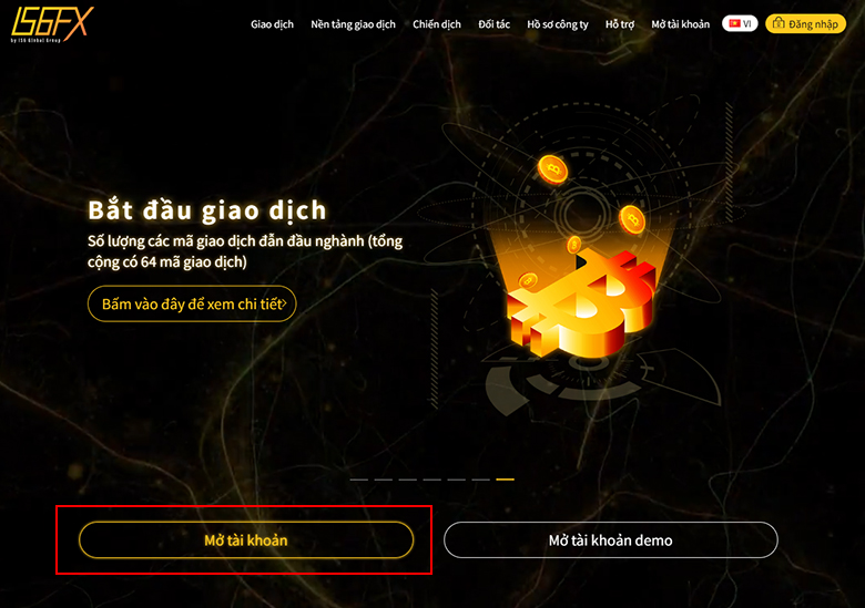 Mở tài khoản trên trang web IS6FX
