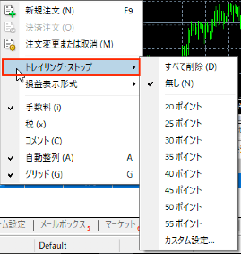 トレイリングストップ
